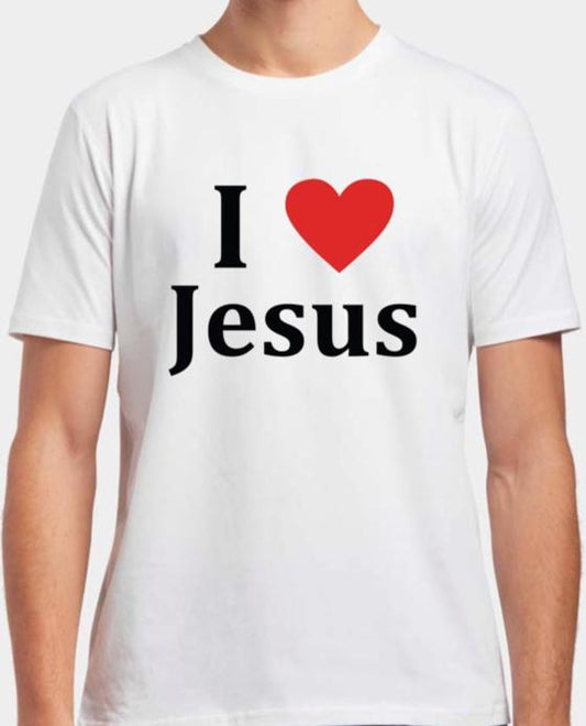 "I love Jesus" blanc